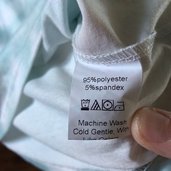 Romantic Hut blue tie dye long sleeve lounge top in size XL - Picture 3 of 6